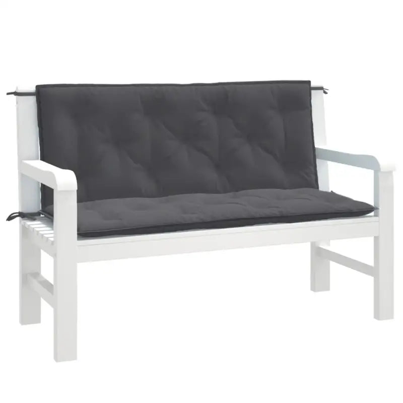 Stoelkussens voor een frisse uitstraling en behoud van oorspronkelijke vorm - antraciet mix / 120 x 50 x 7 cm / 1