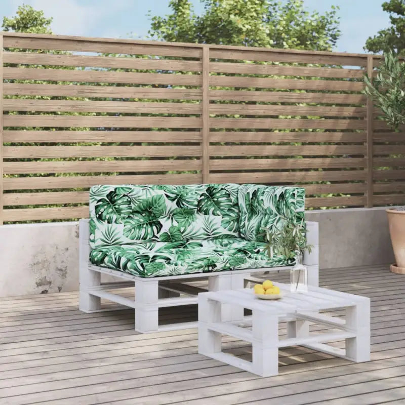 Stoelkussens voor een frisse uitstraling en behoud van oorspronkelijke vorm - Bladpatroon / 3 - Stoelkussens