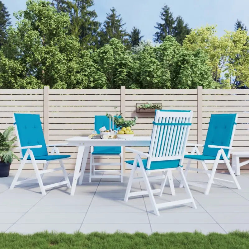 Stoelkussens voor een frisse uitstraling en behouden oorspronkelijke vorm - Blauw / 120 x 50 x 3 cm / 4 - Stoelkussens