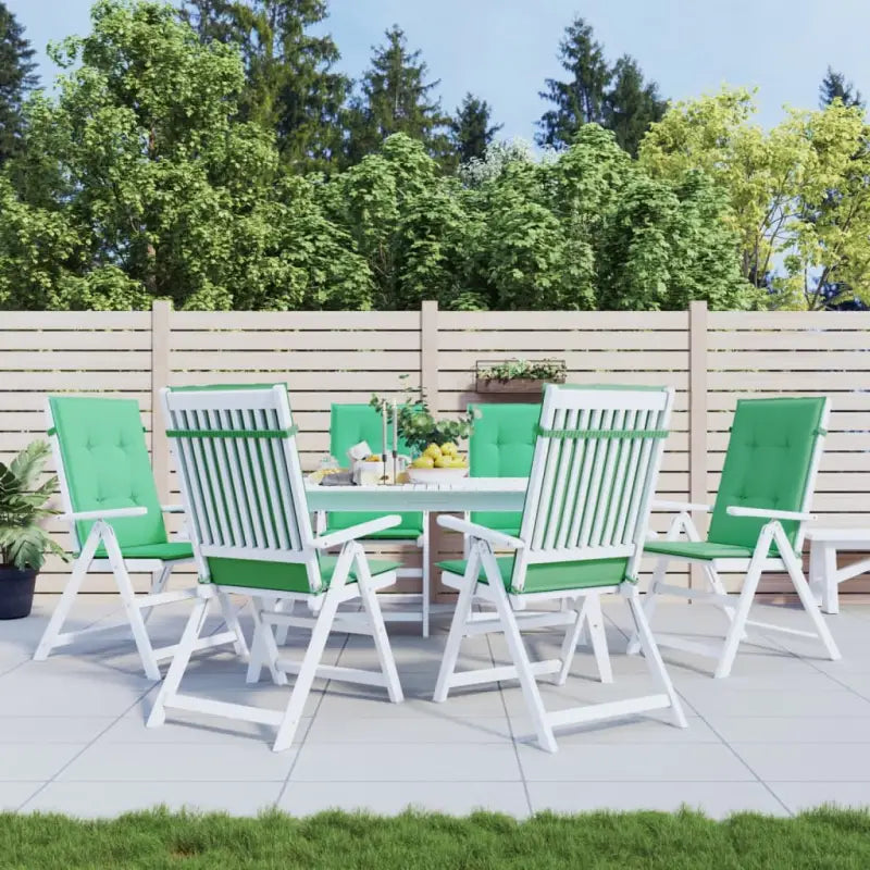 Stoelkussens voor een frisse uitstraling en behouden oorspronkelijke vorm - Groen / 120 x 50 x 3 cm / 6 - Stoelkussens