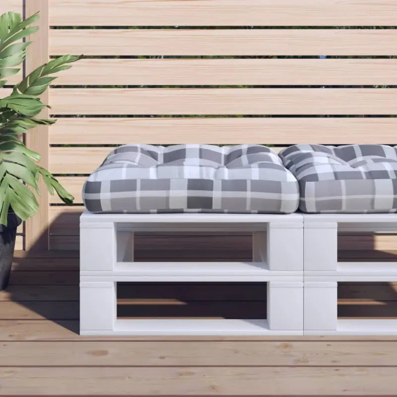 Stoelkussens voor een frisse uitstraling en oorspronkelijke vorm - grey check / 1 - Stoelkussens