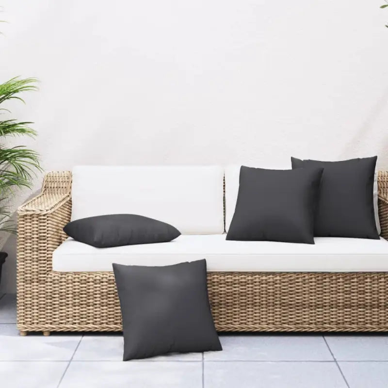 Stoelkussens voor frisse uitstraling en behoud van oorspronkelijke vorm - Zwart / 60 x 60 cm / 4 - Stoelkussens