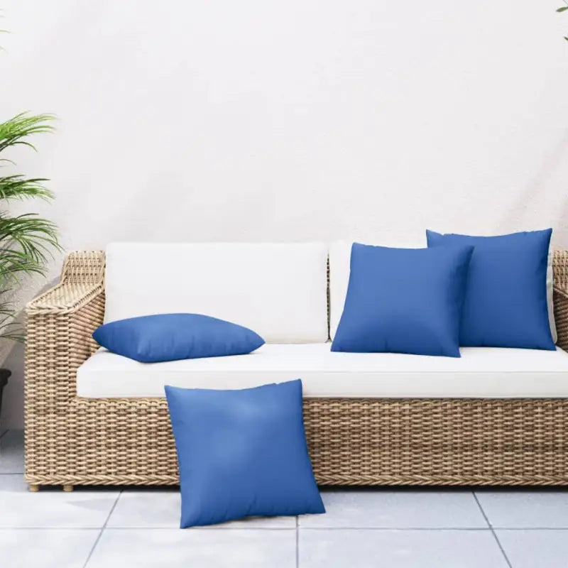 Stoelkussens voor frisse uitstraling en behoud van oorspronkelijke vorm - koningsblauw / 50 x 50 cm / 4 - Stoelkussens