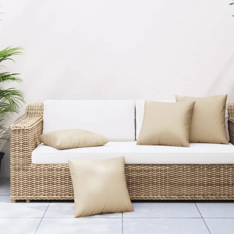 Stoelkussens voor frisse uitstraling en behoud van oorspronkelijke vorm - Beige / 60 x 60 cm / 4 - Stoelkussens