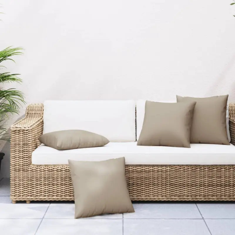 Stoelkussens voor frisse uitstraling en behoud van oorspronkelijke vorm - Taupe / 60 x 60 cm / 4 - Stoelkussens