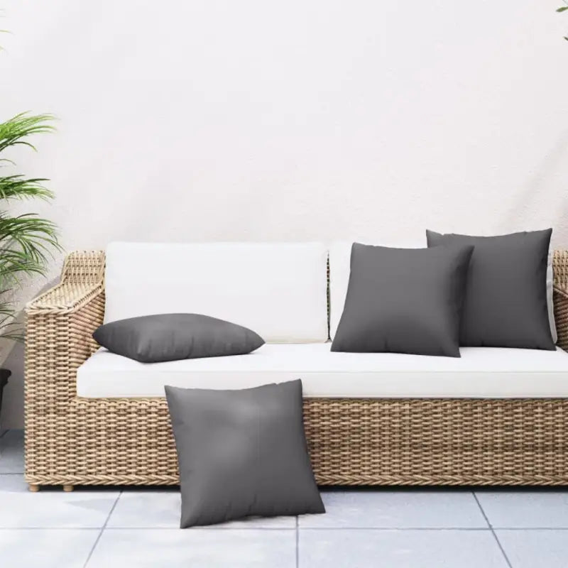 Stoelkussens voor frisse uitstraling en behoud van oorspronkelijke vorm - Antraciet / 60 x 60 cm / 4 - Stoelkussens