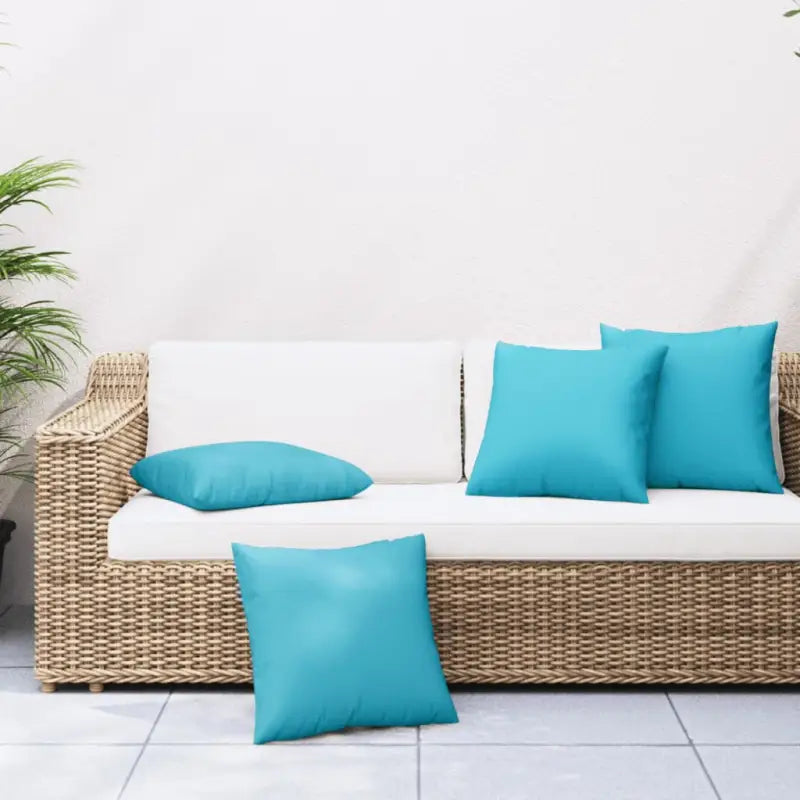 Stoelkussens voor frisse uitstraling en behoud van oorspronkelijke vorm - Turquoise / 60 x 60 cm / 4 - Stoelkussens