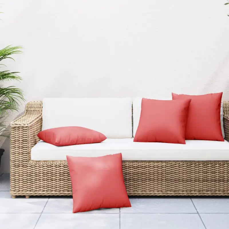 Stoelkussens voor frisse uitstraling en behoud van oorspronkelijke vorm - Rood / 50 x 50 cm / 4 - Stoelkussens