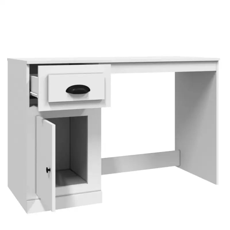 Strak bureau van bewerkt hout met moderne en elegante uitstraling - Bureaus