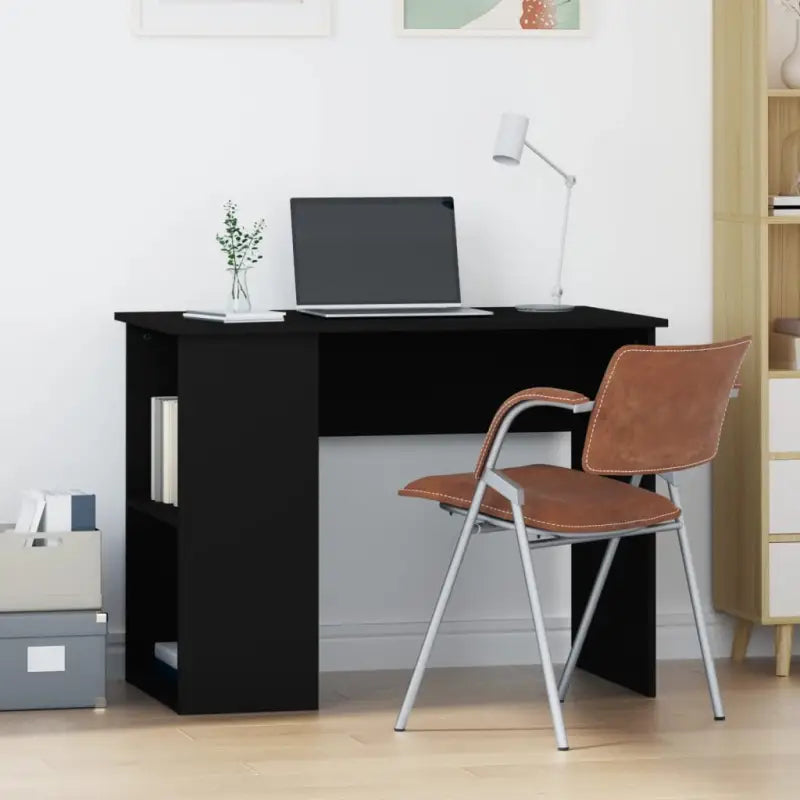 Strak en modern bureau met schappen van bewerkt hout - Bureaus