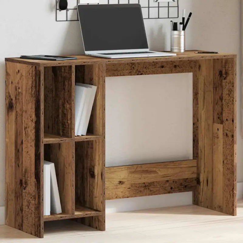 Strakke bewerkt hout bureaus voor een moderne werkruimte - Oud hout - Bureaus