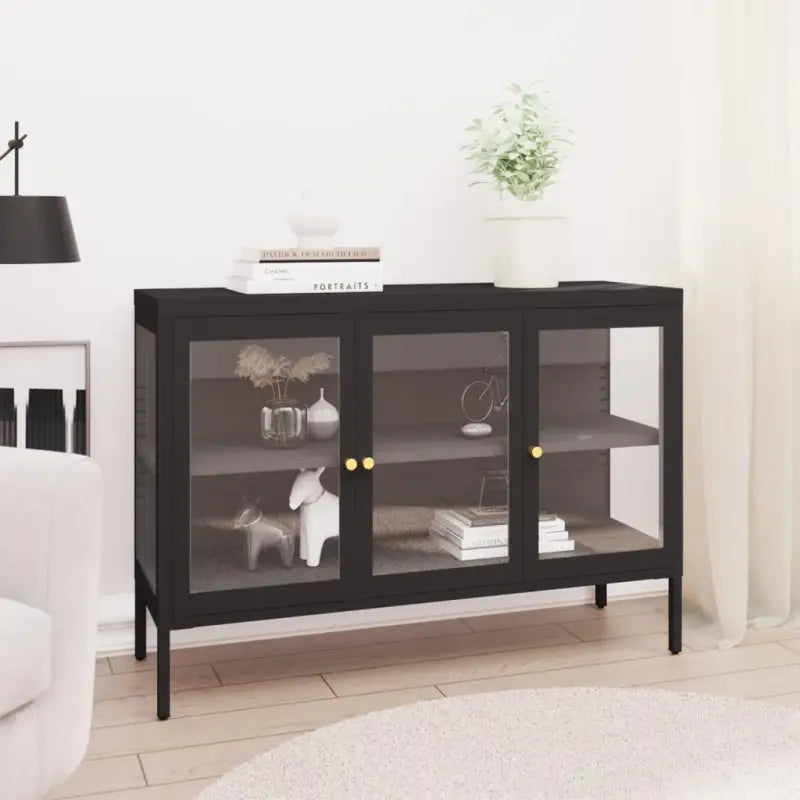 Strakke en duurzame dressoir voor een elegante inrichting - Zwart / 1 - Dressoirs & buffetkasten