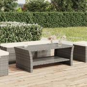 Strakke salontafel van poly rattan voor tuin of terras - Salontafels