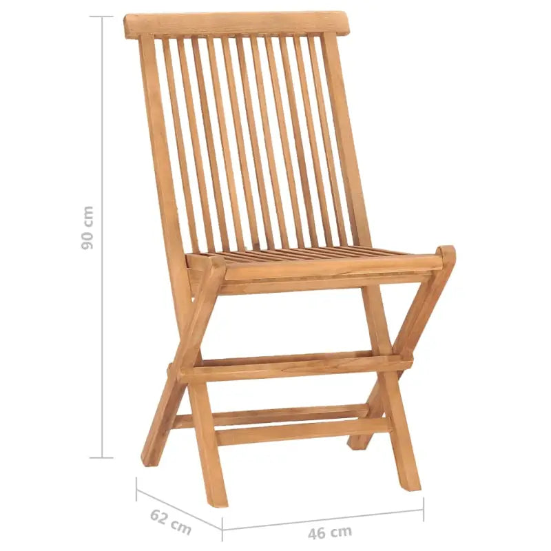 Teakhouten tuinset met fijn geschuurd afmetingen tafel en stoel - Tuinsets