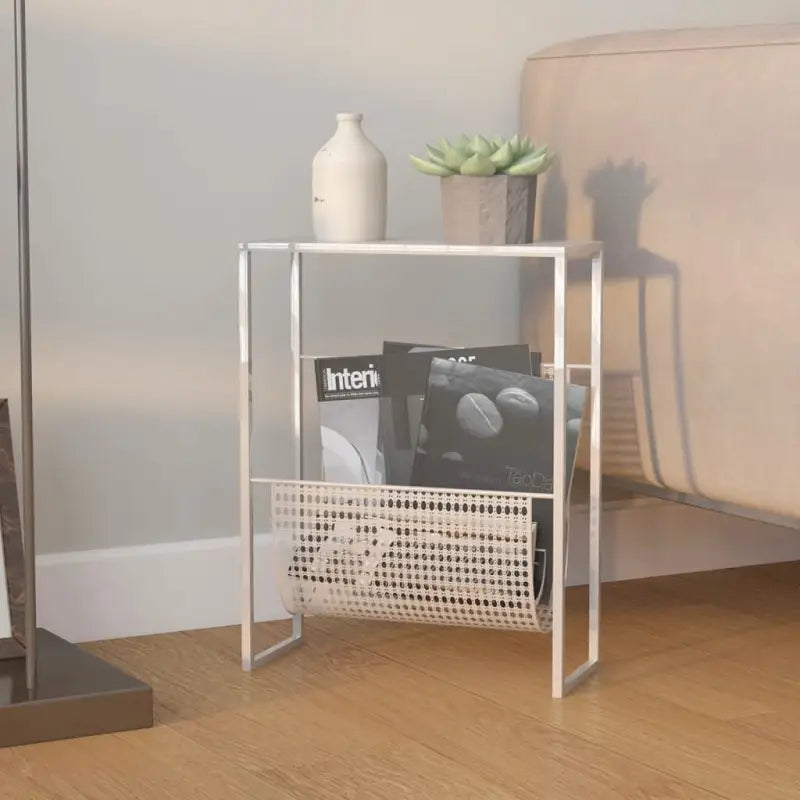 Tijdschriftenrek voor je favoriete tijdschriften in stijlvolle staat - Zilver / 1 - Tijdschriftenrekken