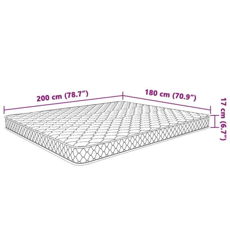 Traagschuim matras voor een comfortabele slaapervaring van 17 cmdik