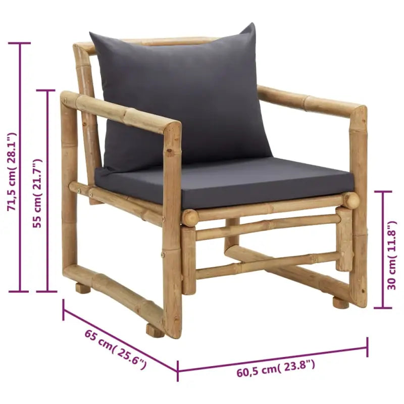 Traditionele Bamboe Tuinstoelen voor Buitenplezier - Tuinstoelen