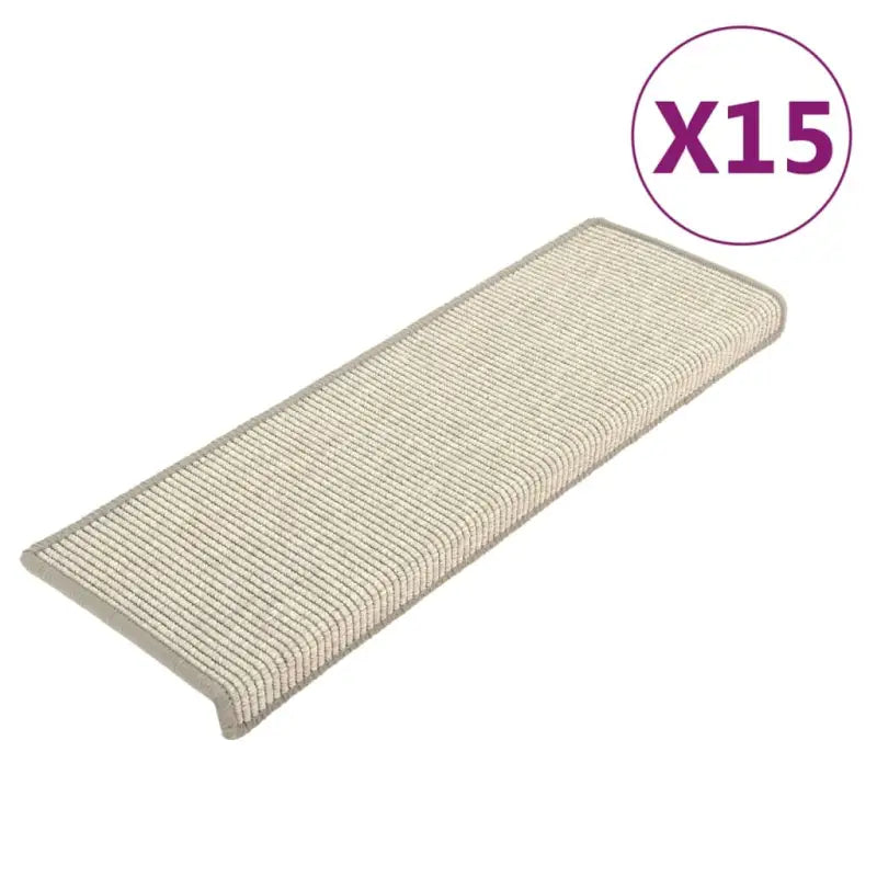 Trapmatten met antisliplaag voor een veilige en beschermde trap - Zilver / 15 - Trapmatten