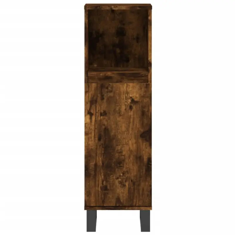 Trendy badkamermeubelset met ijzeren poten en bewerkt hout - Badkamermeubelsets