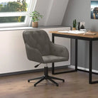 Trendy bureaustoel met verstelbare hoogte armleuning en elegant design - Donkergrijs / 1 - Bureaustoelen