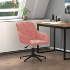 Trendy bureaustoel met verstelbare hoogte armleuning en elegant design - Roze / 1 - Bureaustoelen