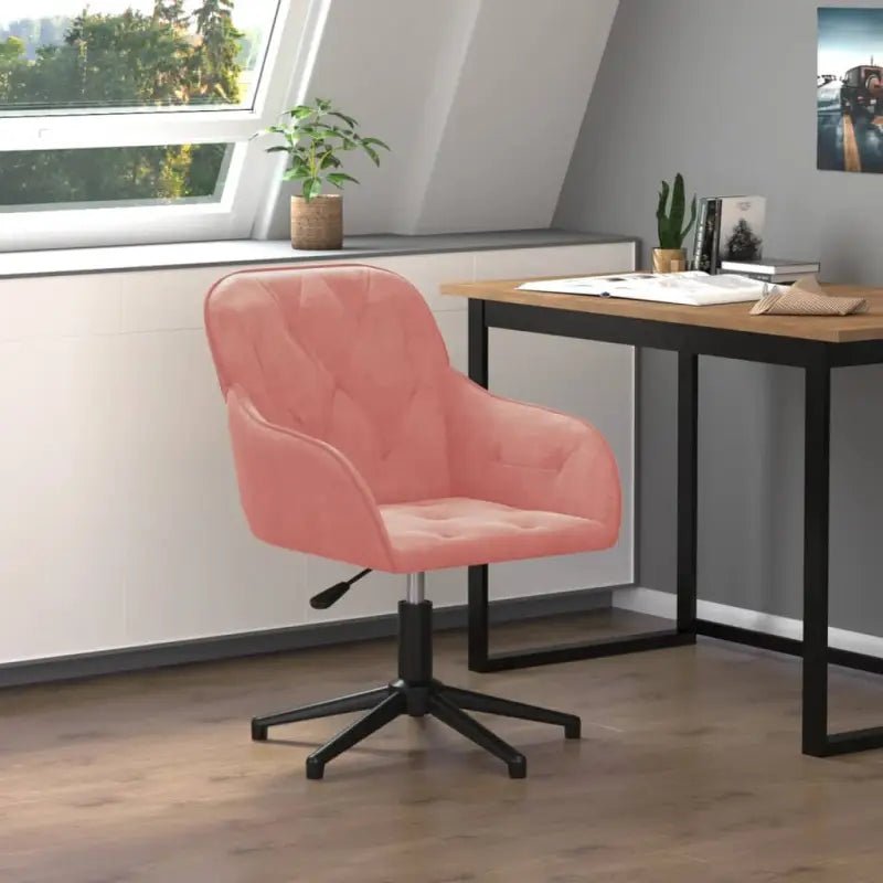 Trendy bureaustoel met verstelbare hoogte armleuning en elegant design - Roze / 1 - Bureaustoelen
