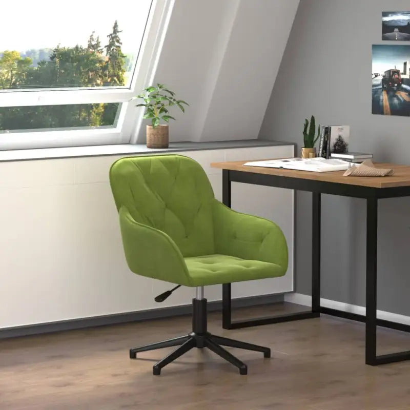 Trendy bureaustoel met verstelbare hoogte armleuning en elegant design - Lichtgroen / 1 - Bureaustoelen