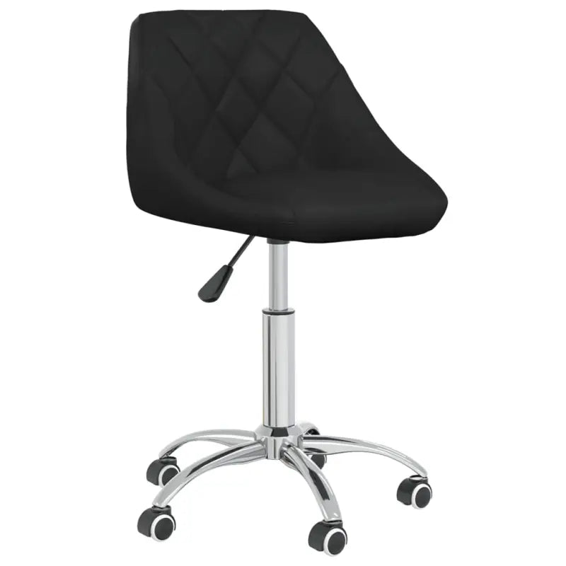 Trendy draaibare eetkamerstoelen met comfortabel kunstleer - Zwart / 1 - Eetkamerstoelen