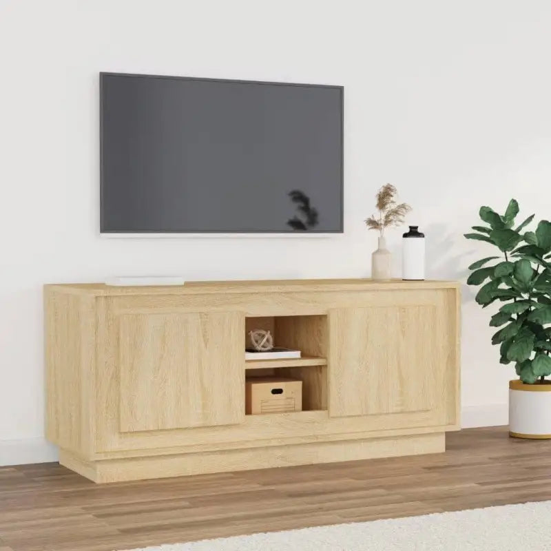 Trendy en stabiel tv-meubel van bewerkt hout voor elke woonkamer - Sonoma eiken / 1 - Tv-meubels