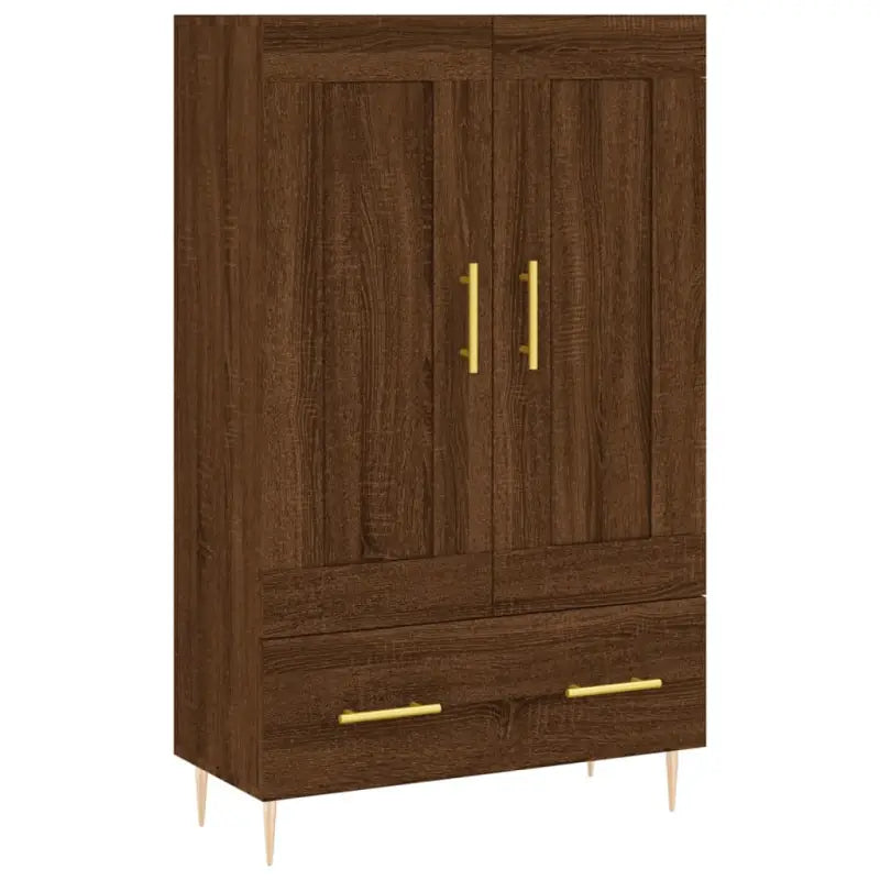Trendy hoge kast met duurzaam bewerkt hout voor een unieke interieurstijl - Dressoirs & buffetkasten