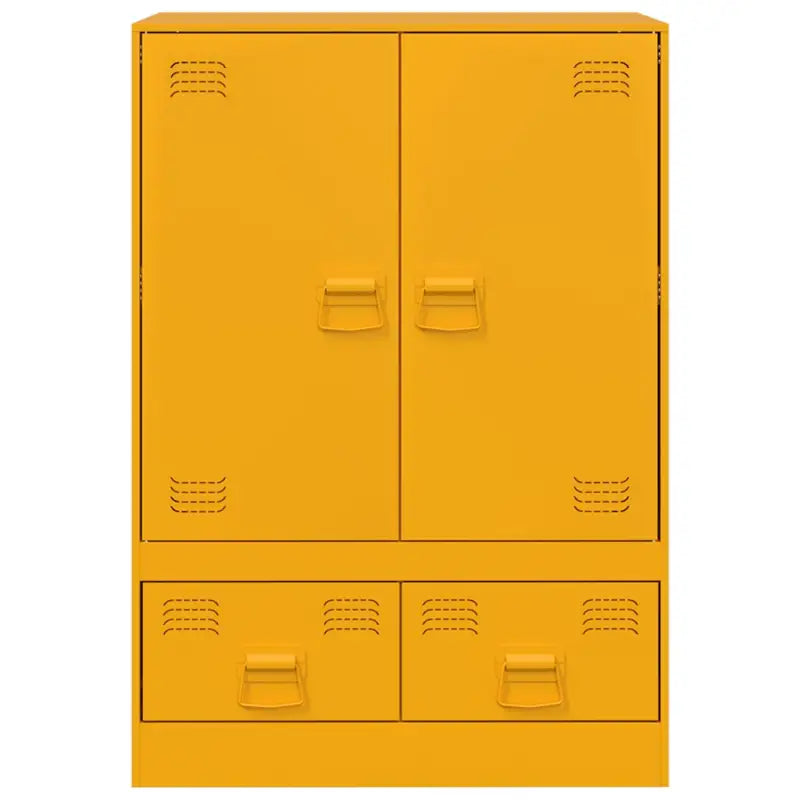 Trendy hoge kast met koudgewalst staal en unieke charme - Dressoirs & buffetkasten