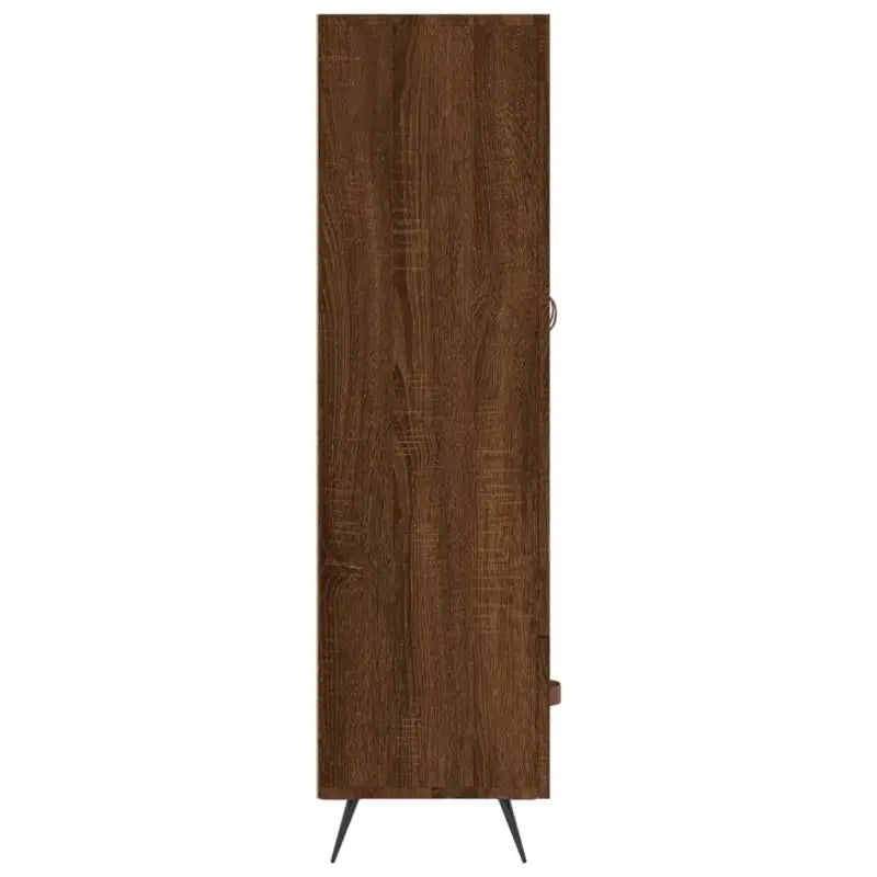 Trendy hoge kast van bewerkt hout met duurzame charme - Dressoirs & buffetkasten