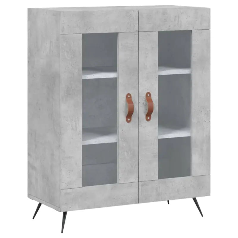 Trendy hoge kast van bewerkt hout met duurzame charme - Dressoirs & buffetkasten