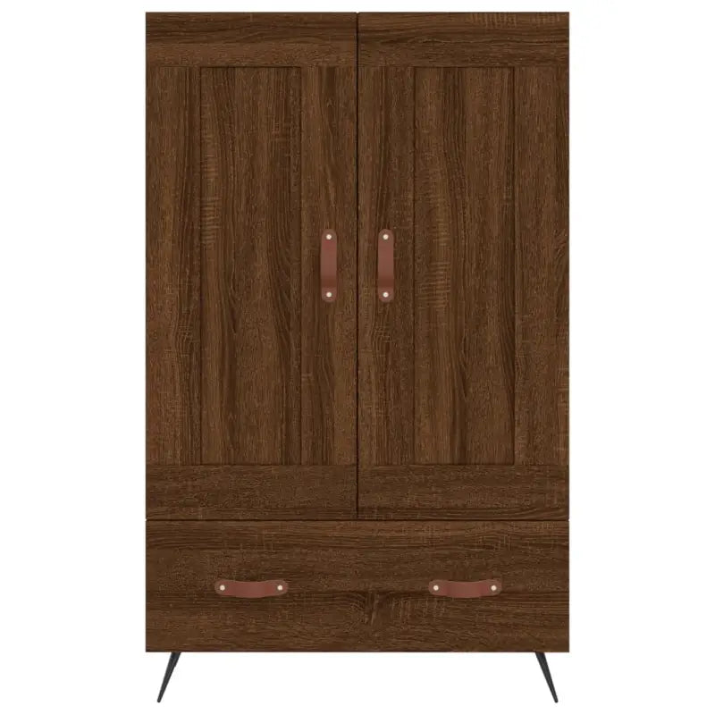 Trendy hoge kast van bewerkt hout met duurzame charme - Dressoirs & buffetkasten