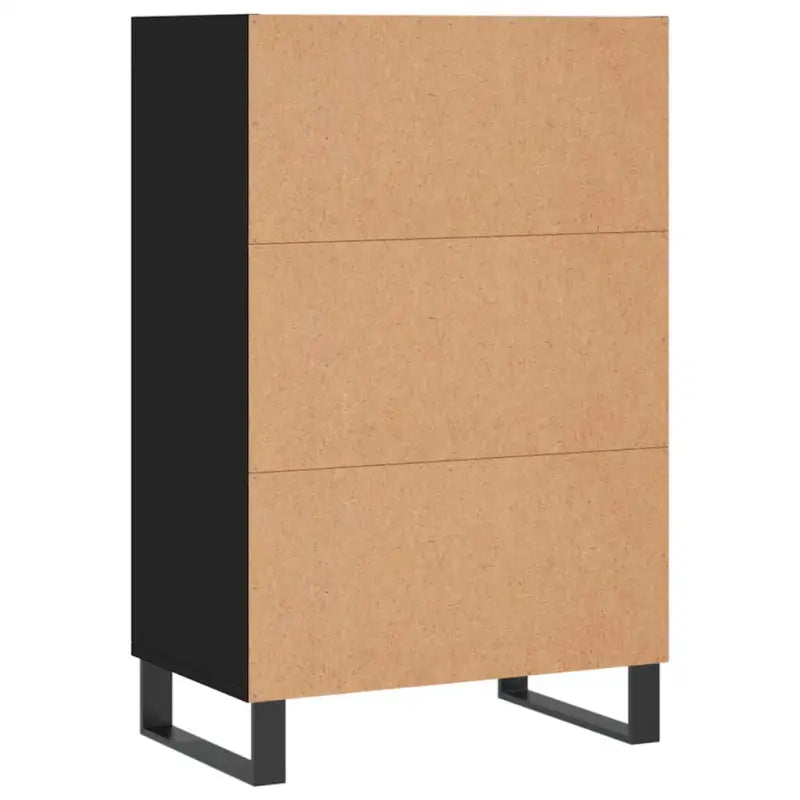 Trendy hoge kast van bewerkt hout met duurzame charme - Dressoirs & buffetkasten