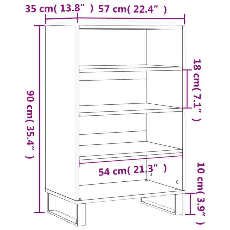 Trendy hoge kast van bewerkt hout met duurzame charme - Dressoirs & buffetkasten
