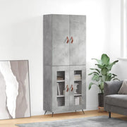 Trendy hoge kast van bewerkt hout met duurzame charme - Dressoirs & buffetkasten