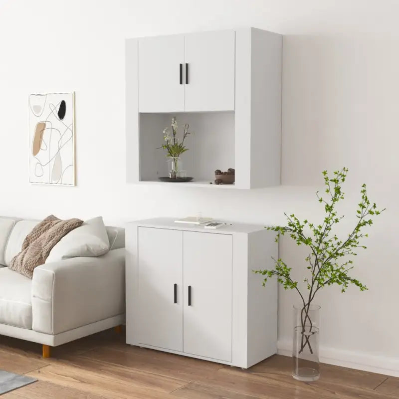 Trendy hoge kast van bewerkt hout met duurzame en stabiele kwaliteit - Dressoirs & buffetkasten