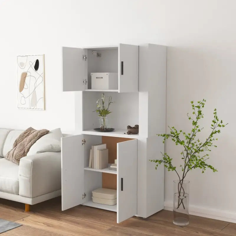 Trendy hoge kast van bewerkt hout met duurzame en stabiele kwaliteit - Dressoirs & buffetkasten