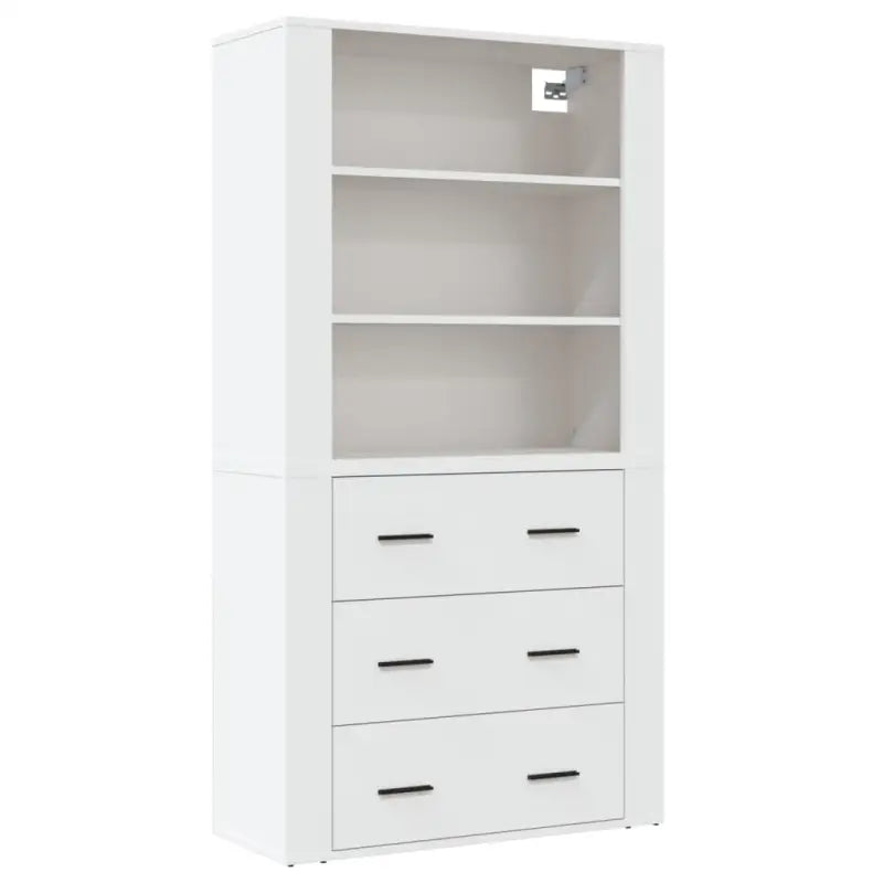 Trendy hoge kast van bewerkt hout met duurzame kwaliteit - Dressoirs & buffetkasten