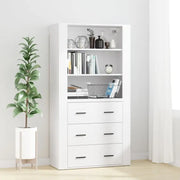 Trendy hoge kast van bewerkt hout met duurzame kwaliteit - Dressoirs & buffetkasten