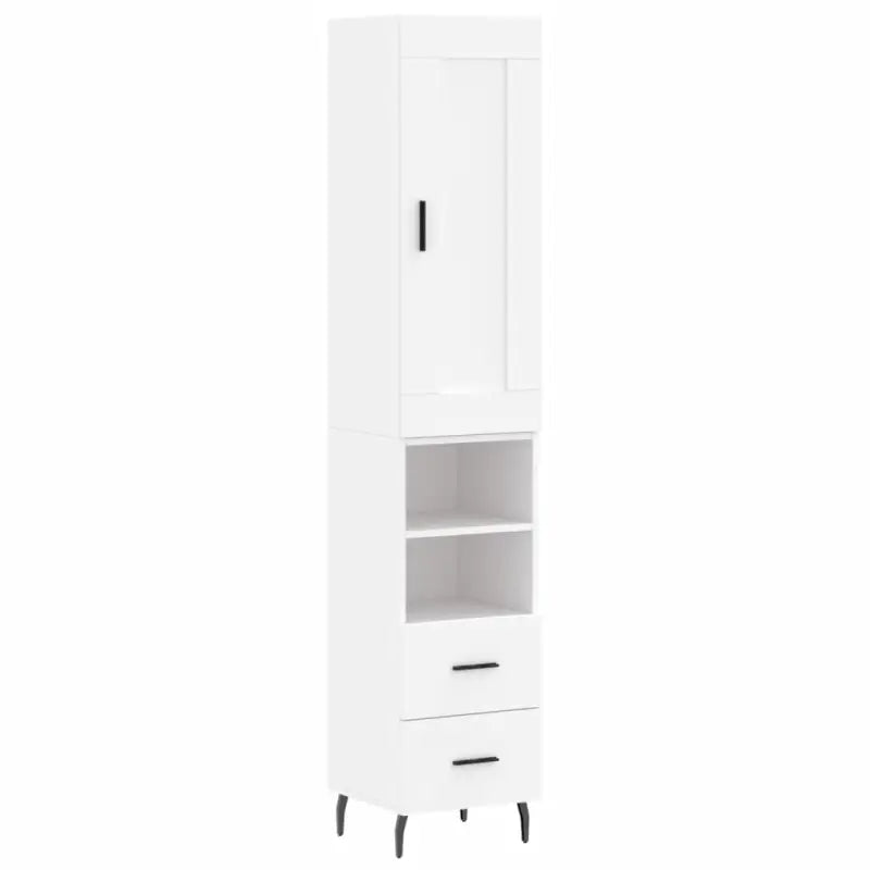 Trendy hoge kast van bewerkt hout met duurzame kwaliteit - Dressoirs & buffetkasten