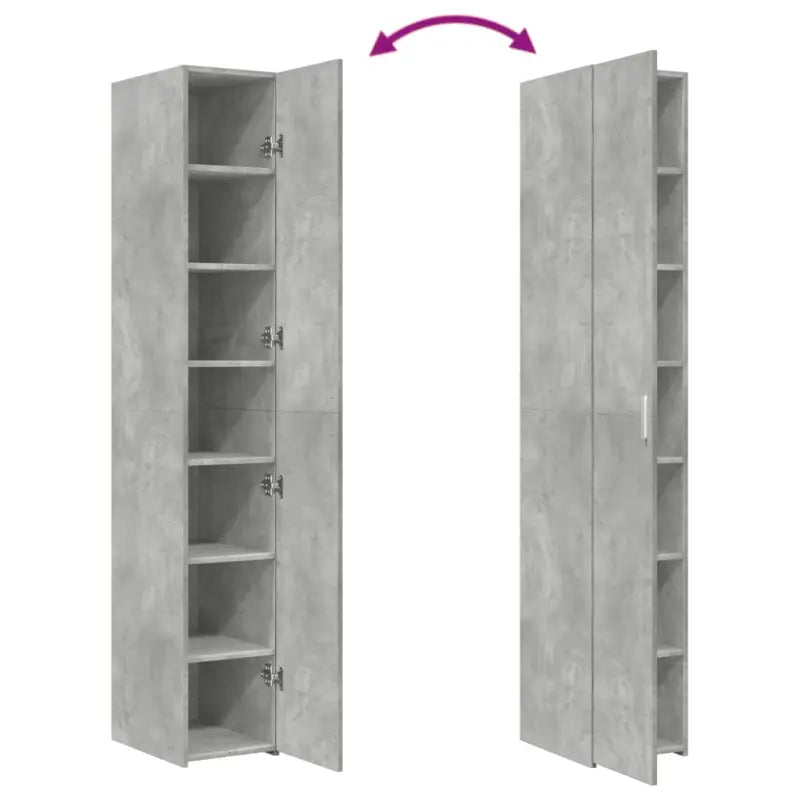 Trendy hoge kast van bewerkt hout met elegante uitstraling - Dressoirs & buffetkasten