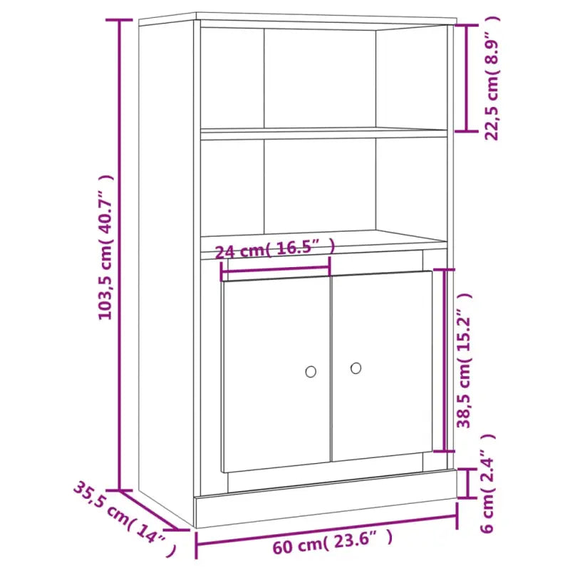 Trendy hoge kast van duurzaam bewerkt hout voor elke interieurstijl - Dressoirs & buffetkasten