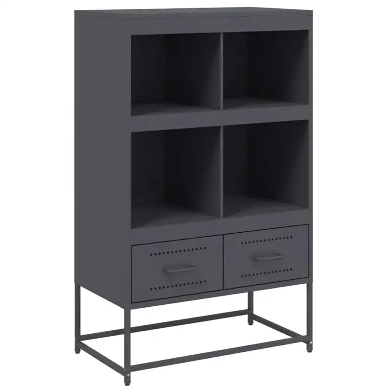 Trendy hoge kast van duurzaam staal voor een elegante interieurstijl - Dressoirs & buffetkasten