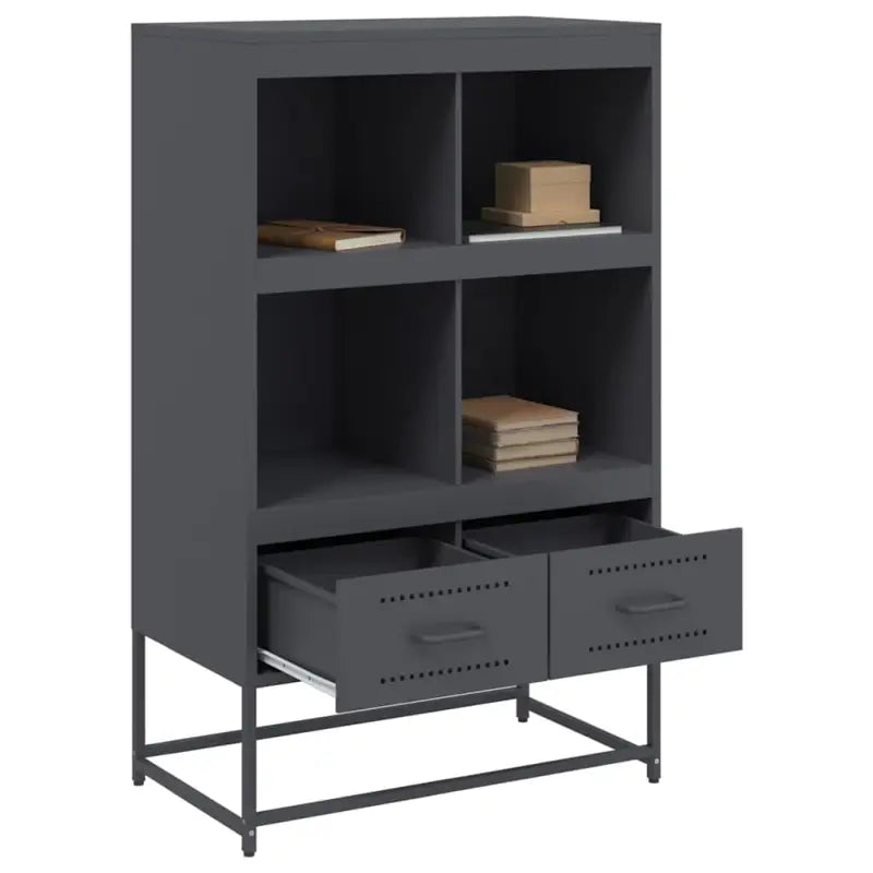 Trendy hoge kast van duurzaam staal voor een elegante interieurstijl - Dressoirs & buffetkasten