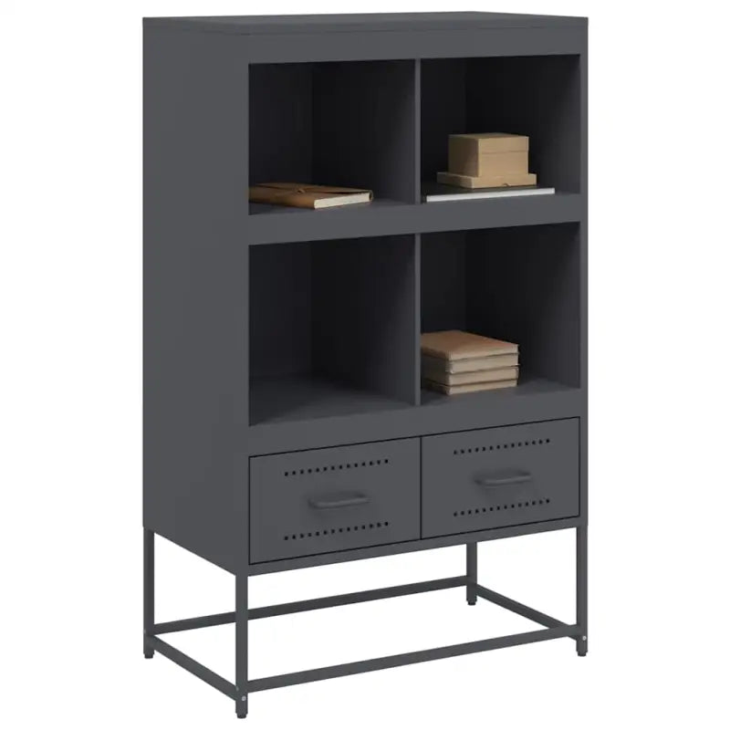 Trendy hoge kast van duurzaam staal voor een elegante interieurstijl - Dressoirs & buffetkasten