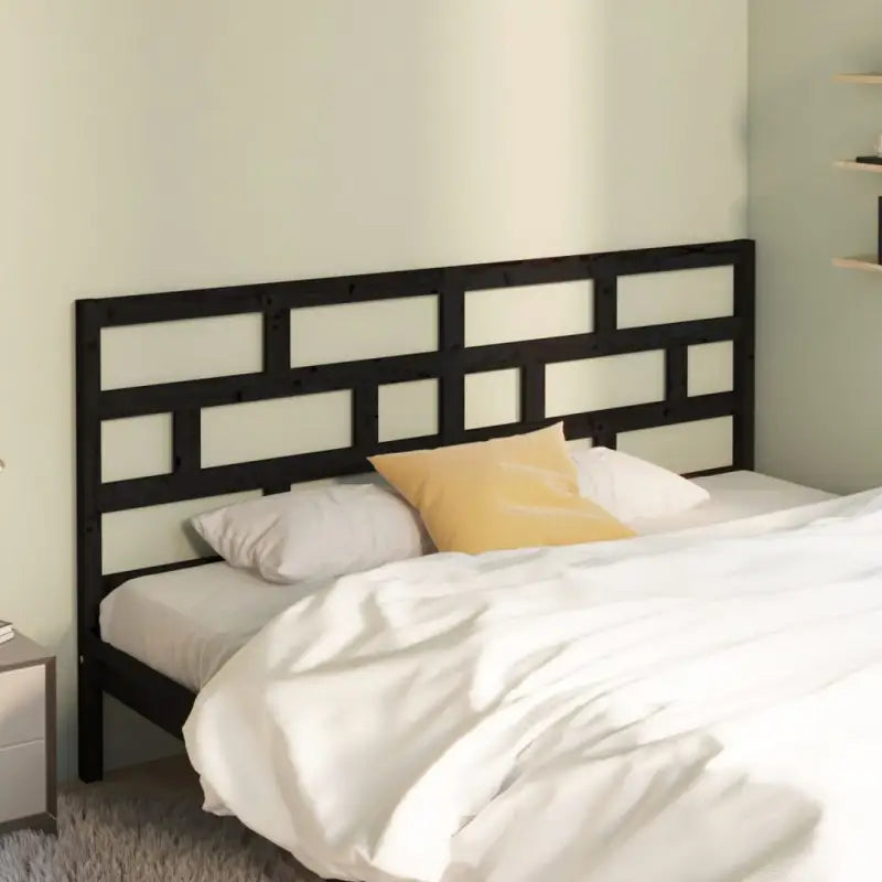Trendy hoofdborden en voetborden van massief grenenhout voor elke slaapkamer - Zwart / 206 x 100 cm / 1 - Hoofdborden
