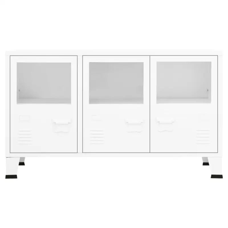 Trendy industrieel dressoir van metaal voor een strakke uitstraling - Wit / 1 - Dressoirs & buffetkasten