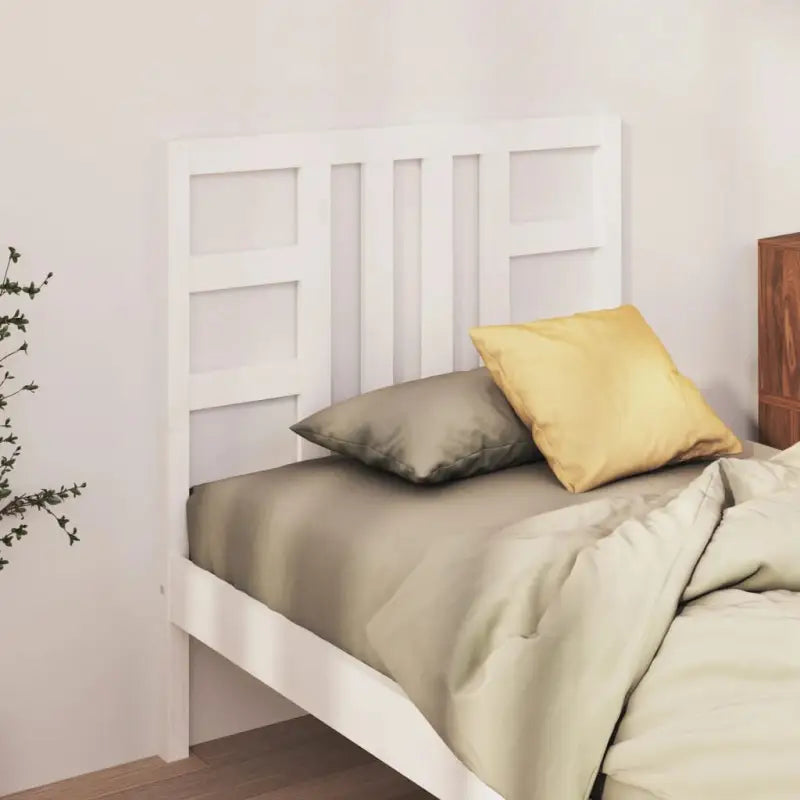 Trendy massief grenenhout hoofdbord voor elke slaapkamer stijl - Wit / 106 x 100 cm / 1 - Hoofdborden en voetborden